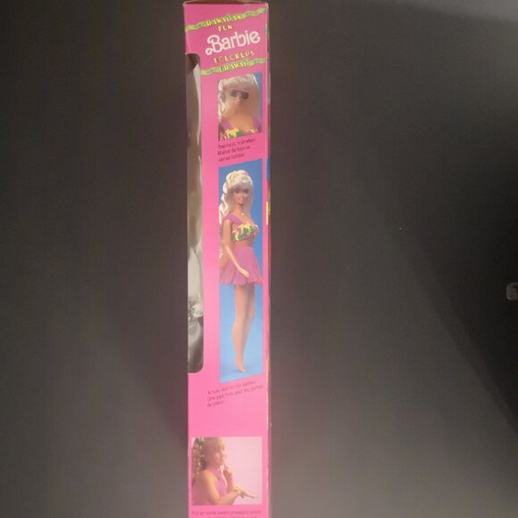 VTG Mattel 1990 Hawaiian Fun Barbie New in Box w/ Hula Skirt & Scented Feature - Picture 3 of 4